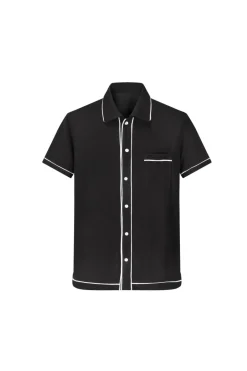 Chemise style bowling manches courtes