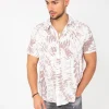 Chemise tie and dye manches courtes