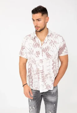 Chemise tie and dye manches courtes