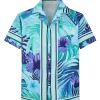 Chemise tropicale décontractée