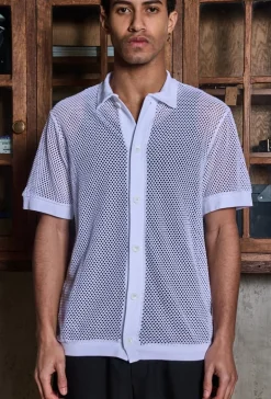 Chemise trouée manches courtes