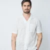 Chemise unie à manches courtes