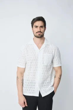 Chemise unie à manches courtes