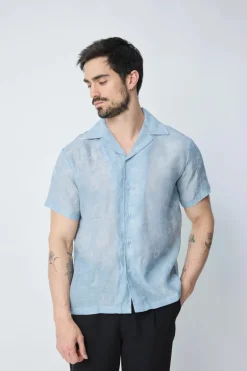 Chemise unie à manches courtes