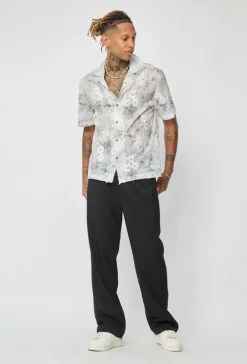 Chemise unie à manches courtes
