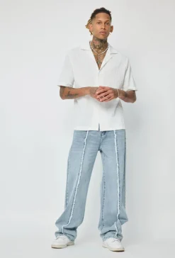 Chemise unie à motif