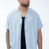 Chemise unie manches courtes