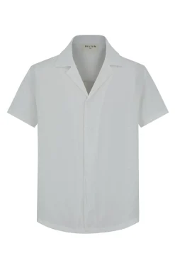 Chemise unie manches courtes