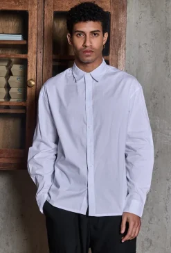 Chemise unie manches longues