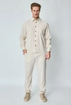 Chemise unie manches longues