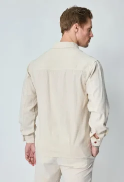 Chemise unie manches longues