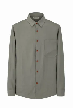 Chemise unie manches longues
