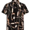 Chemise urbaine à imprimé graphique