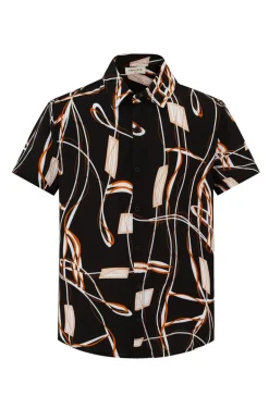 Chemise urbaine à imprimé graphique