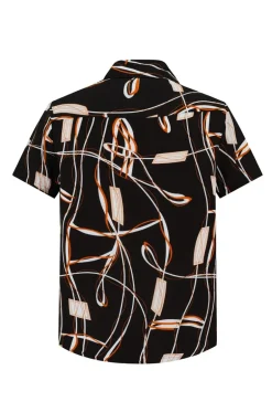 Chemise urbaine à imprimé graphique