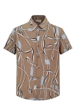 Chemise urbaine à imprimé graphique