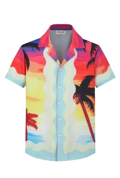 Chemise vague et soleil couchant