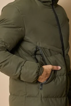 Doudoune à capuche mi-longue