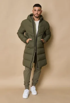 Doudoune à capuche mi-longue