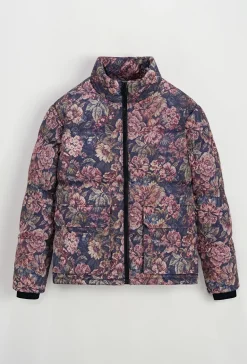 Doudoune à motif fleuri
