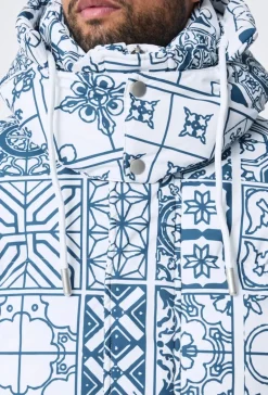 Doudoune à motif mosaique