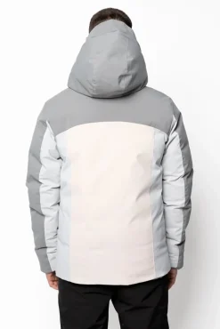 Doudoune bi color à capuche