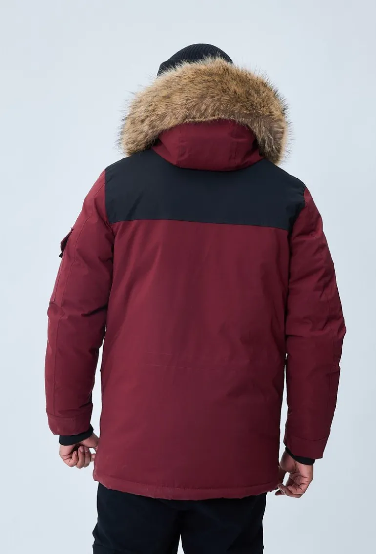 Doudoune capuche à fourrure