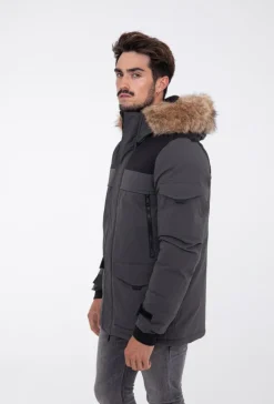 Doudoune capuche à fourrure