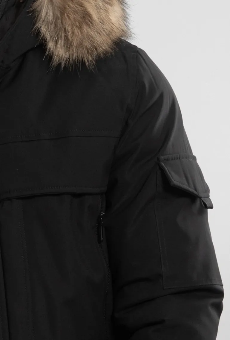 Doudoune capuche à fourrure