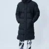 Doudoune longue à capuche