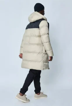 Doudoune longue à capuche