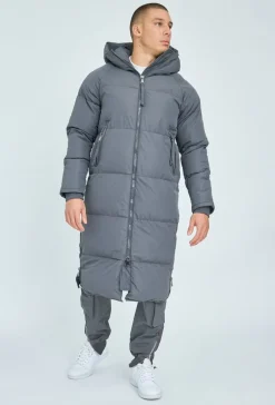 Doudoune longue à capuche