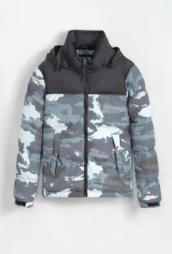Doudoune militaire à capuche