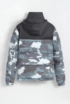 Doudoune militaire à capuche