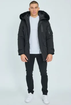 Doudoune parka milongue à capuche fourrure amovible