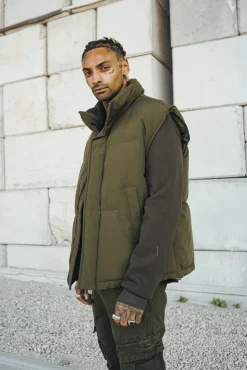 Doudoune puffer sans manches oversize