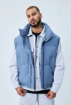 Doudoune puffer sans manches oversize