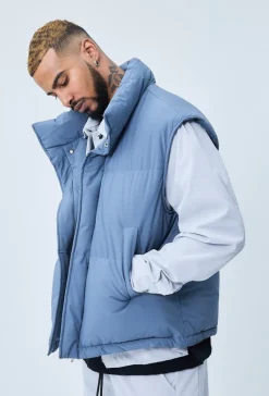 Doudoune puffer sans manches oversize