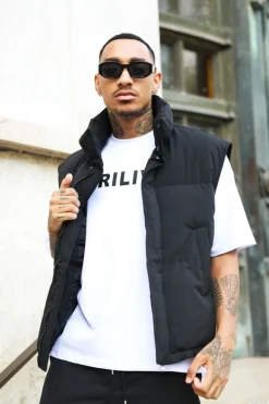 Doudoune puffer sans manches oversize