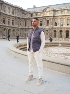 Doudoune sans manches matelassé