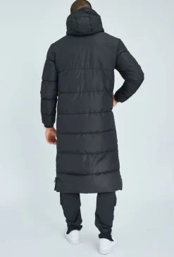 Doudoune ultra longue à capuche