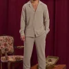 Enesemble chemise patalon uni oversize