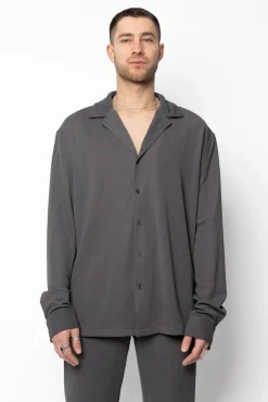Enesemble chemise patalon uni oversize