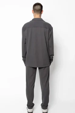 Enesemble chemise patalon uni oversize