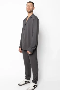 Enesemble chemise patalon uni oversize