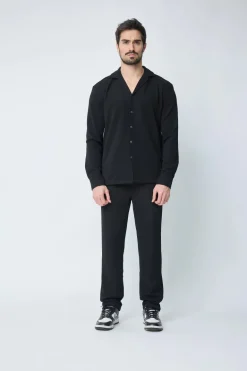 Enesemble chemise patalon uni oversize