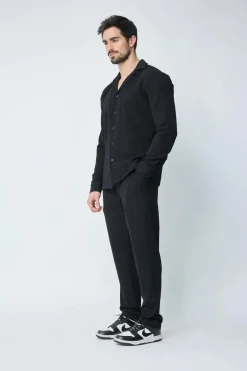 Enesemble chemise patalon uni oversize