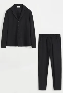 Enesemble chemise patalon uni oversize