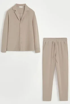Enesemble chemise patalon uni oversize