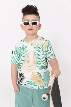 Enfant t-shirt à motifs fleuri